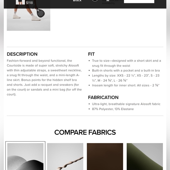 Alo soft court side tennis dress - Picture 8 of 8